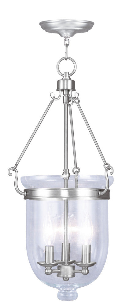 Livex Lighting JEFFERSON 5064-91 Pendant Traditional - Brushed Nickel