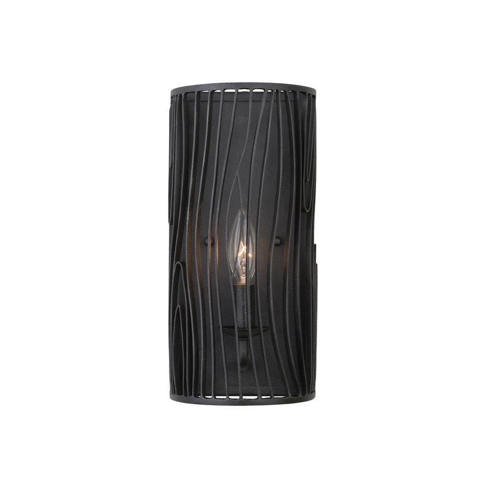 Morre 6 Inch Wall Sconce – Black Iron – 507520BI