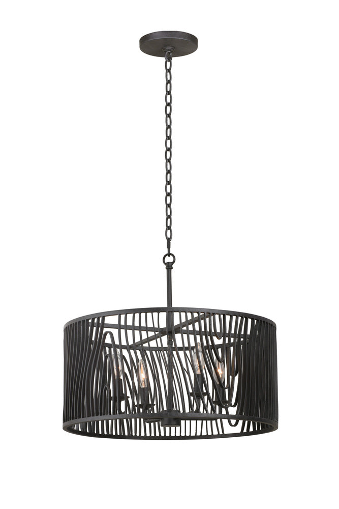 Kalco Lighting MORRE 507541BI Pendant Farm House - Black Iron