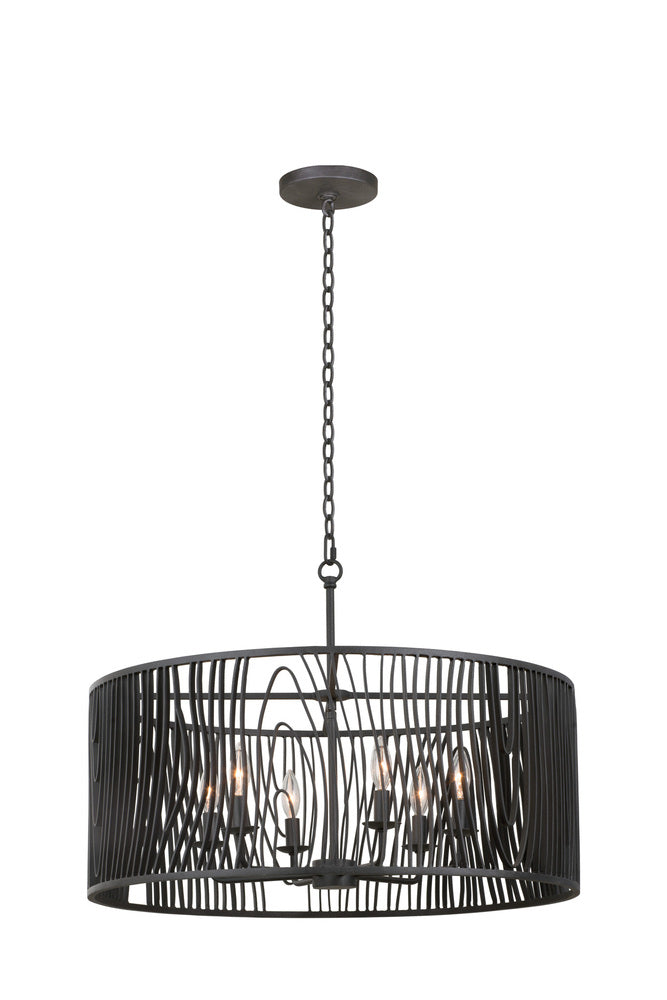 Kalco Lighting MORRE 507551BI Pendant Farm House - Black Iron