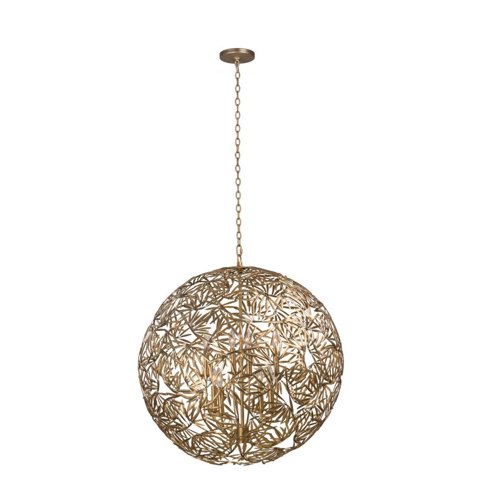 Jardin 32 Inch Pendant – Oxidized Gold Leaf – 507652OL
