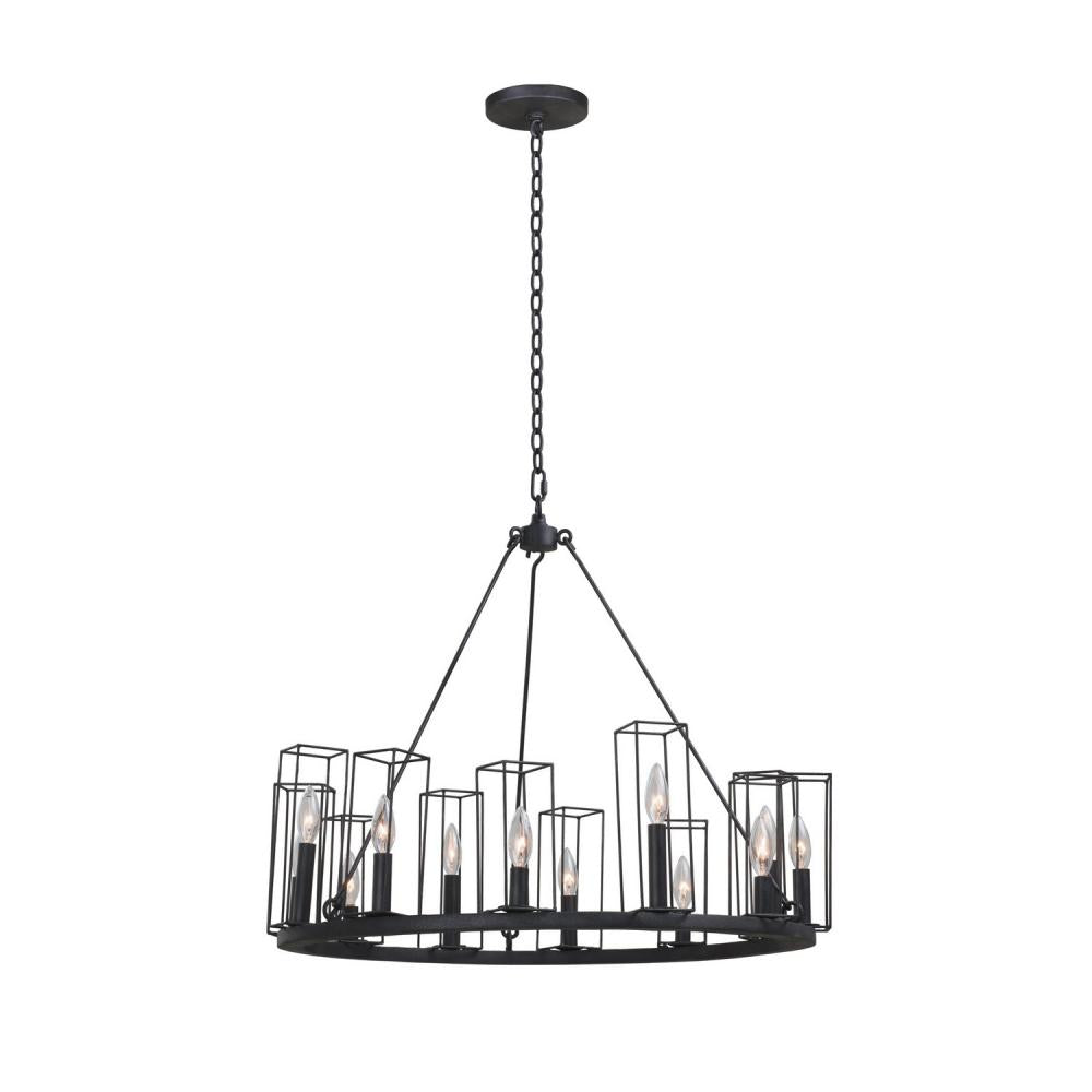 Allston 28 Inch Wall Sconce – Black Iron – 507770BI