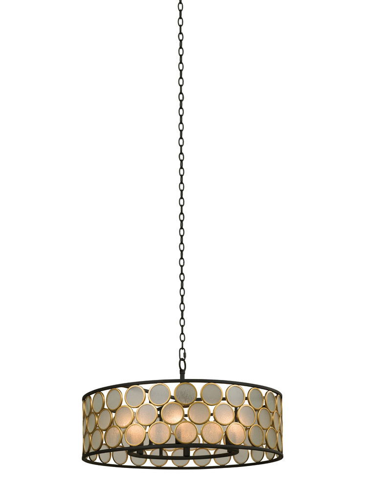 Kalco Lighting CORSA 507950BMG Pendant Traditional - Matte Black W Gold