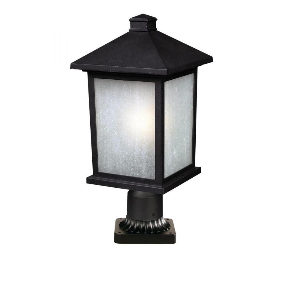 1 Light Outdoor Pier Mounted Fixture-White Seedy