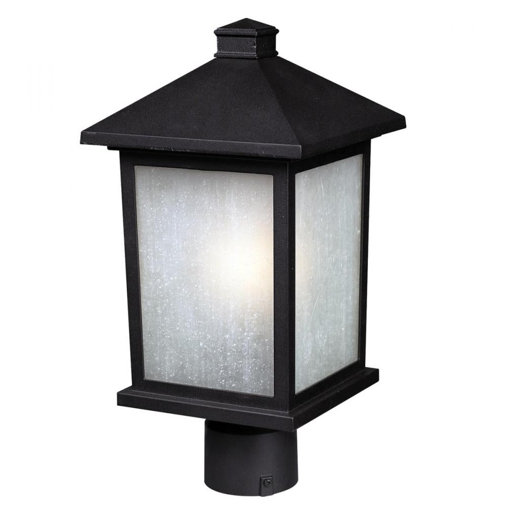 1 Light Outdoor Post Mount Fixture-White Seedy