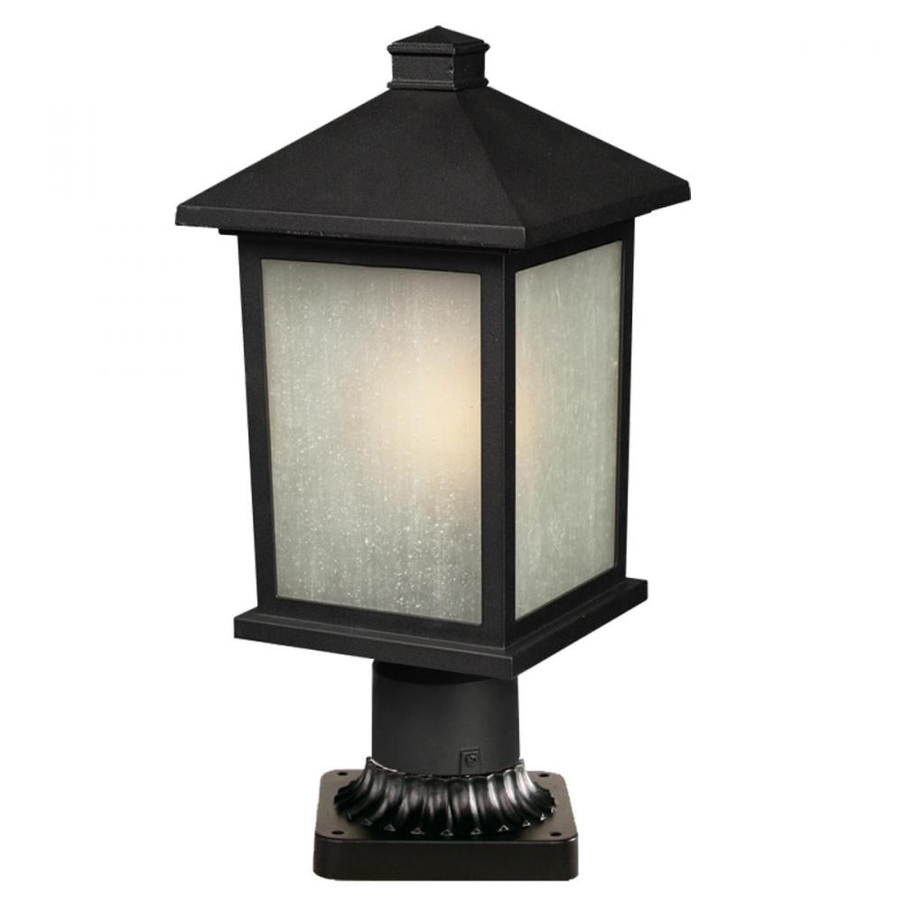 1 Light Outdoor Pier Mounted Fixture-White Seedy