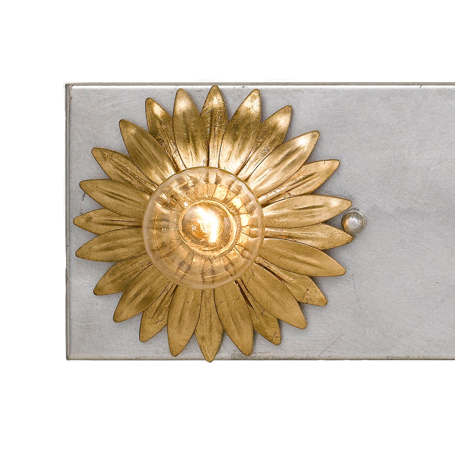 Crystorama Broche 508-GA-SA – 31 Inch – 5 Light – Bath Vanity Light – Antique Gold + Antique Silver – Damp Rated