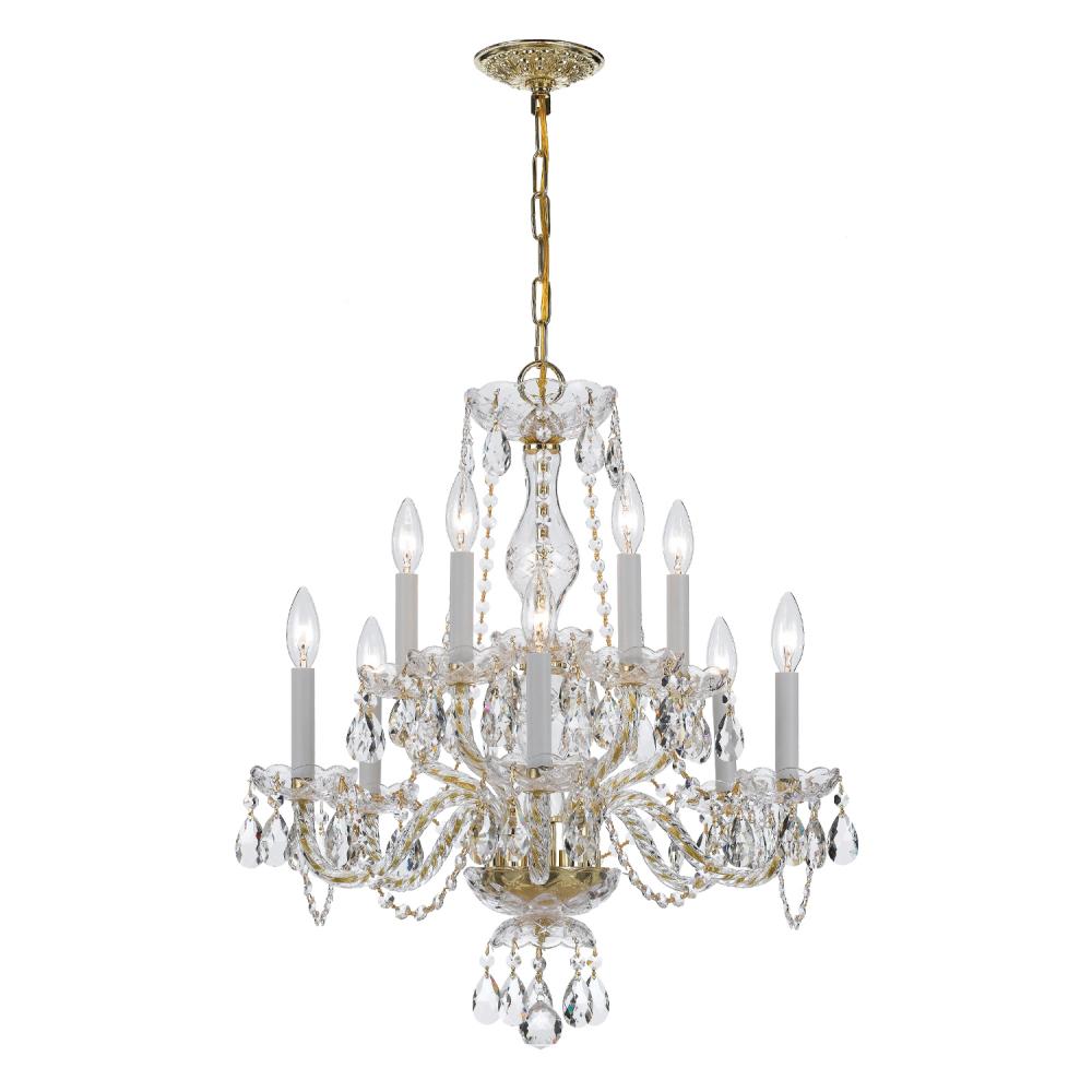 Crystorama TRADITIONAL CRYSTAL 5080-PB-CL-MWP Chandelier Americana - Polished Brass