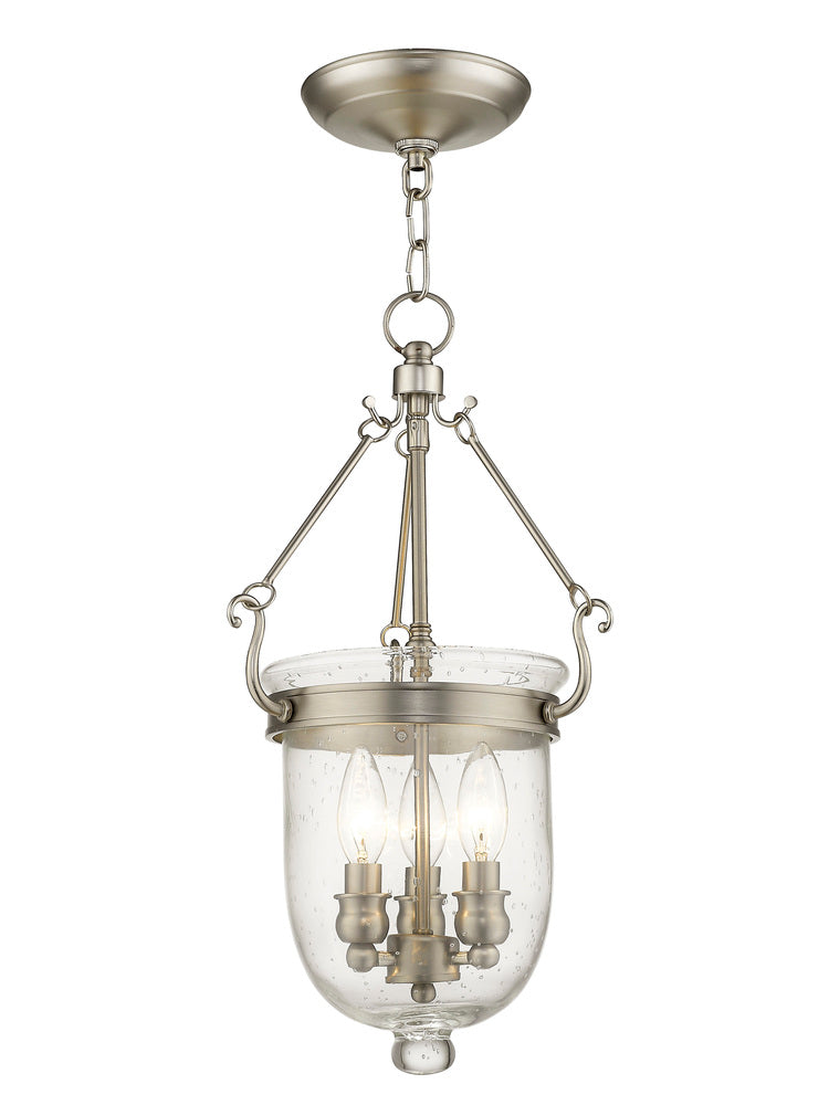 Livex Lighting JEFFERSON 5083-91 Pendant Traditional - Brushed Nickel