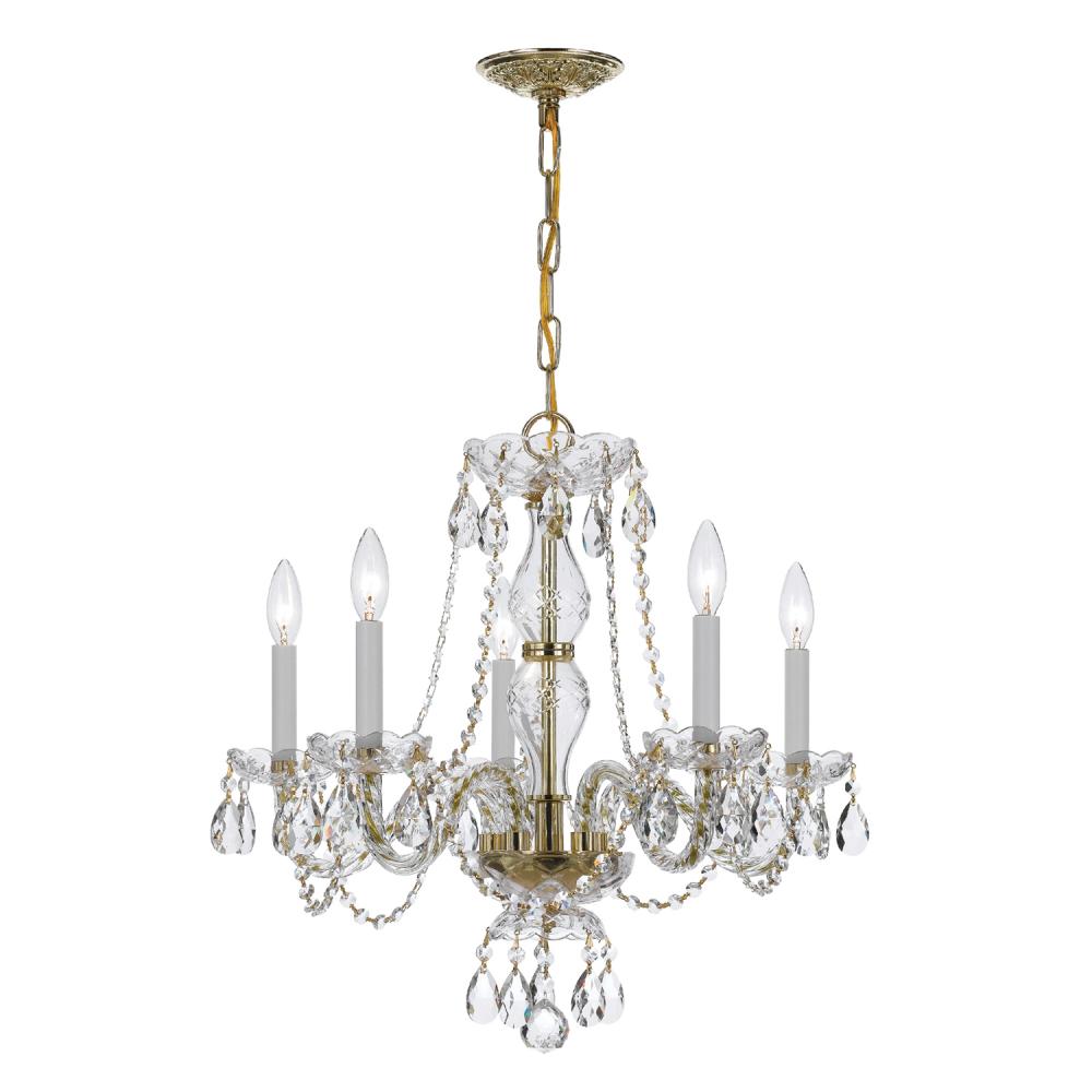 Crystorama TRADITIONAL CRYSTAL 5085-PB-CL-MWP Chandelier Americana - Polished Brass