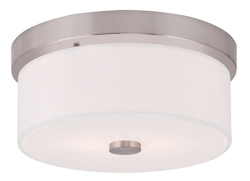 Livex Lighting MERIDIAN 50862-91 Flush Mount Casual - Brushed Nickel