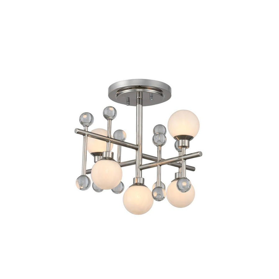 Mercer 16 Inch Semi Flush Mount – Polished Nickel – 508640PN
