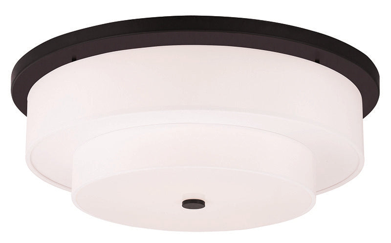 Livex Lighting MERIDIAN 50867-07 Flush Mount Casual - Bronze