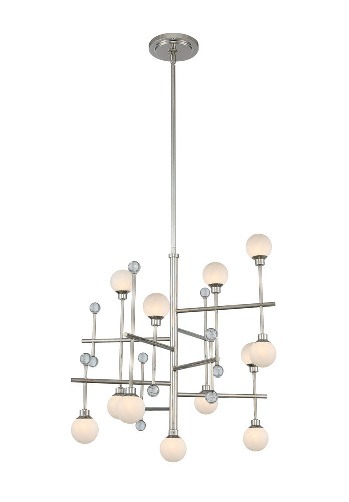 Kalco Lighting MERCER 508670PN Chandelier Mid Century Modern - Polished Nickel