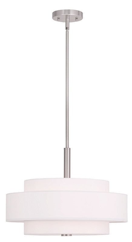 Livex Lighting MERIDIAN 50874-91 Pendant Casual - Brushed Nickel