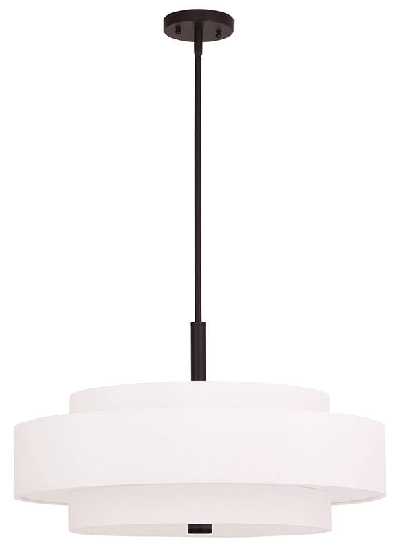 Livex Lighting MERIDIAN 50875-07 Pendant Casual - Bronze