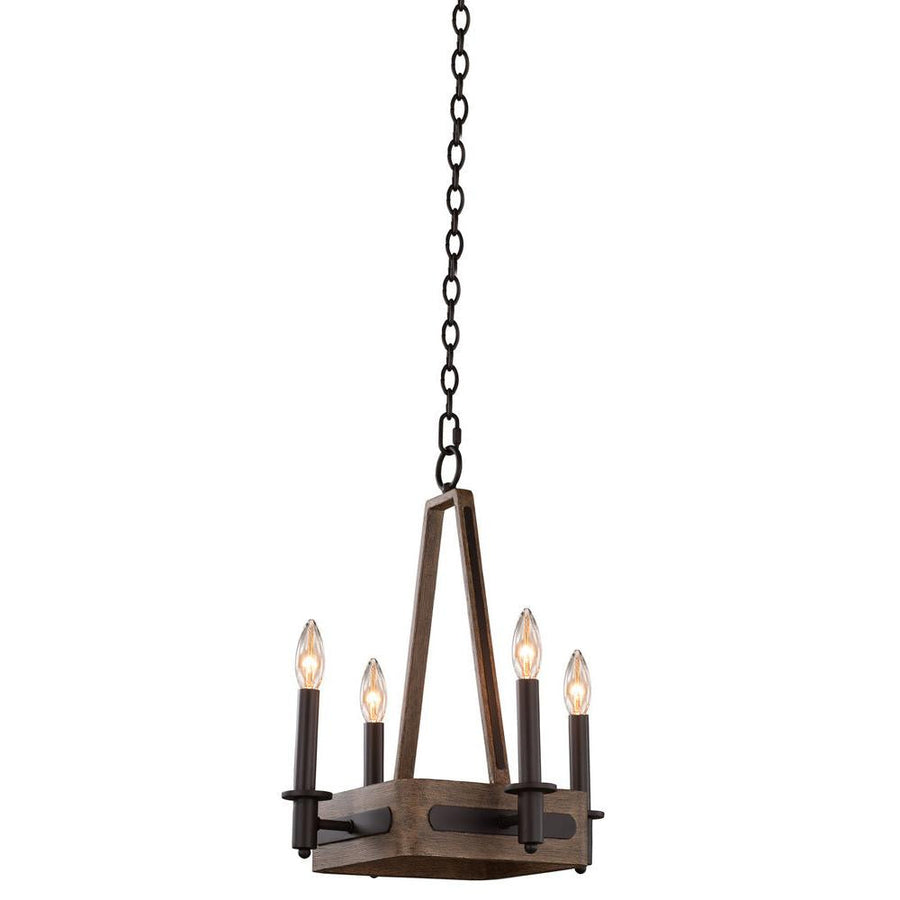 Duluth 21 Inch Chandelier – Satin Bronze – 508970SZ
