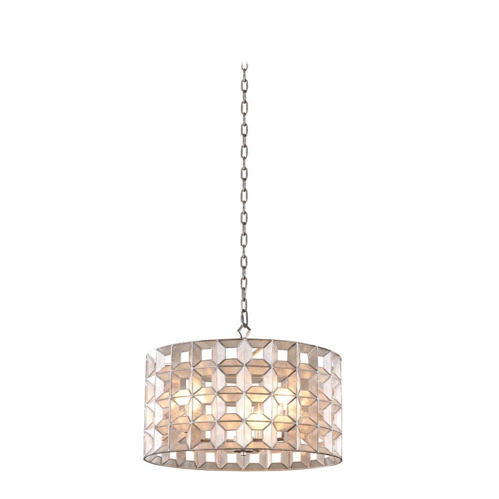 Prado 20 Inch Pendant – Oxidized Silver Leaf – 509151OSL