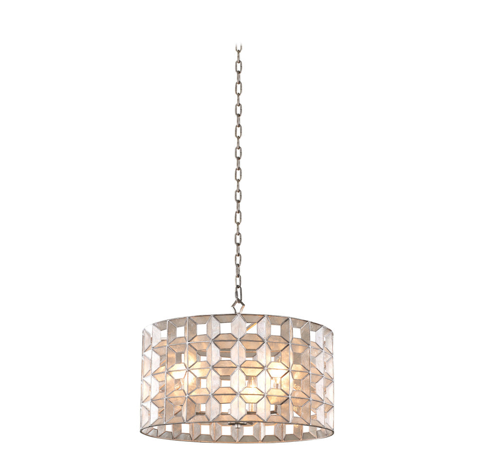 Kalco Lighting PRADO 509151OSL Pendant Country Rustic - Oxidized Silver Leaf