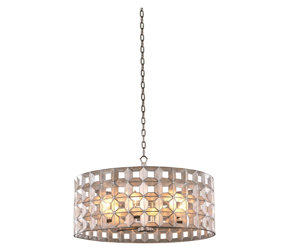 Kalco Lighting PRADO 509152OSL Pendant Country Rustic - Oxidized Silver Leaf