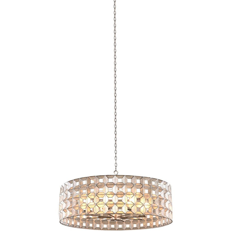 Prado 34 Inch Pendant – Oxidized Silver Leaf – 509153OSL
