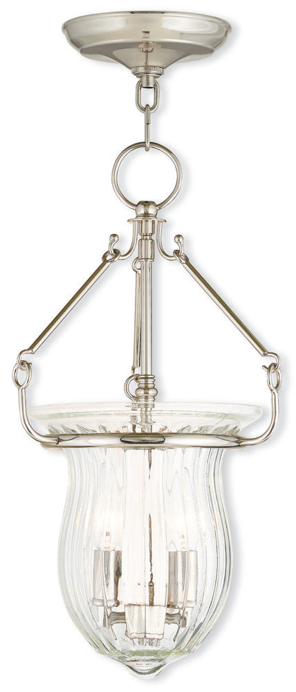 Livex Lighting ANDOVER 50942-35 Pendant Transitional - Polished Nickel