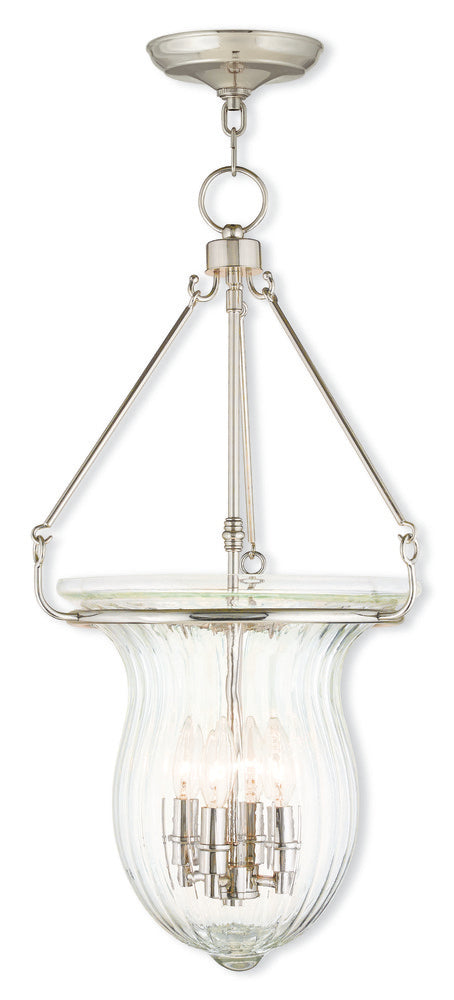 Livex Lighting ANDOVER 50946-35 Pendant Transitional - Polished Nickel