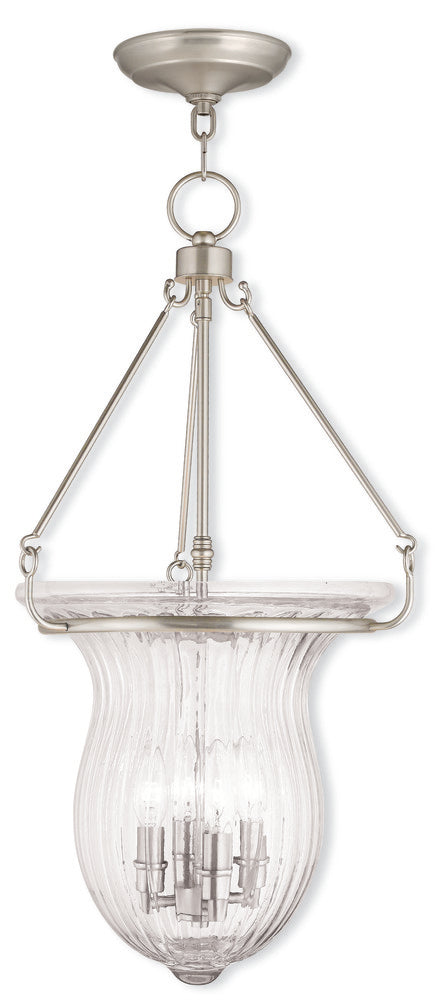 Livex Lighting ANDOVER 50946-91 Pendant Transitional - Brushed Nickel