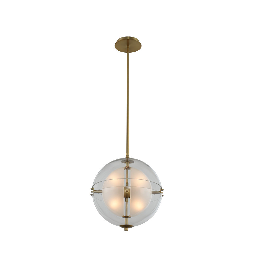 Sussex 14 Inch Pendant – Winter Brass – 509751WB