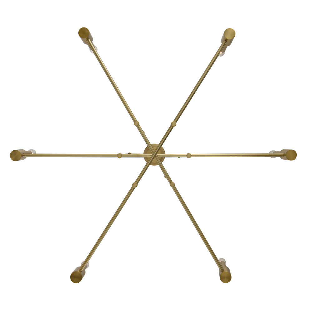 Kalco Lighting KINGSTON 509871WB Chandelier Mid Century Modern - Brass