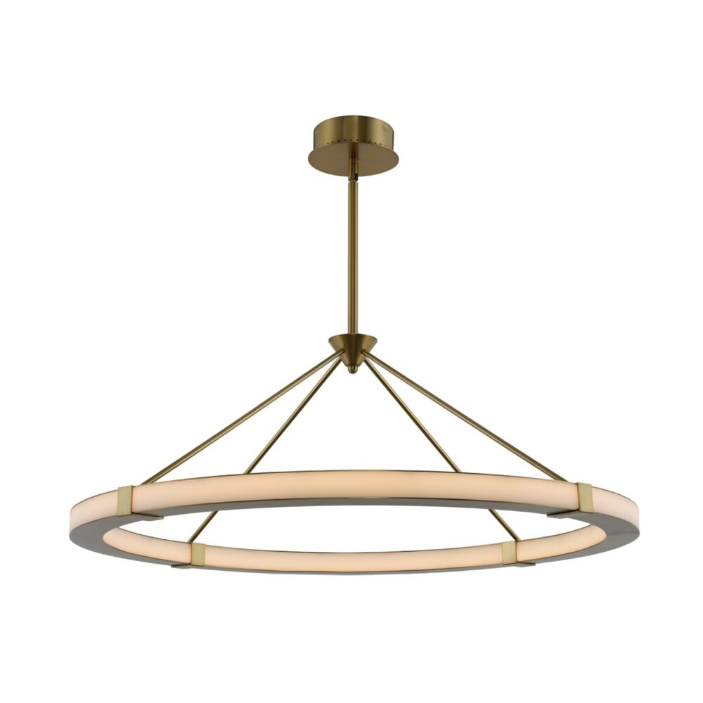 Lavo 39 Inch Round LED Pendant – Winter Brass – 509952WB