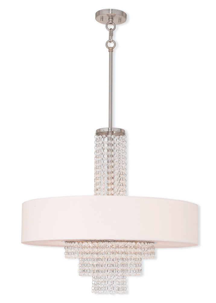 Livex Lighting CARLISLE 51037-91 Pendant Contemporary - Brushed Nickel