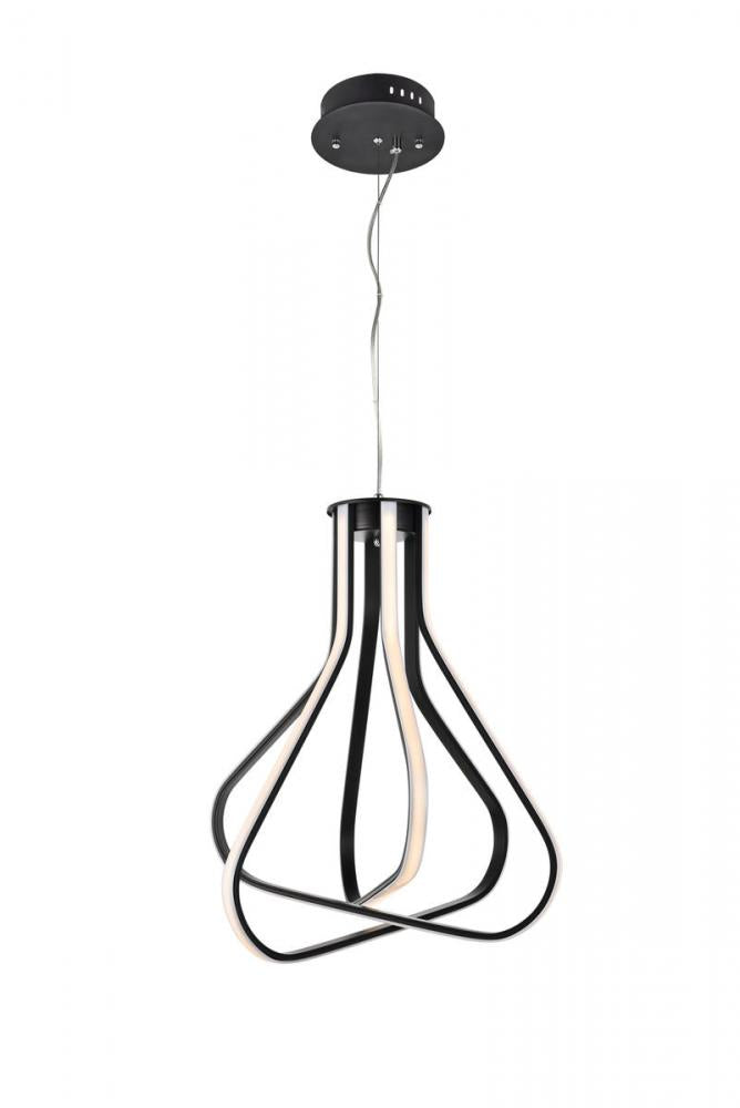 Elegant Lighting DAHLIA 5105D18BK Pendant Modern - Black