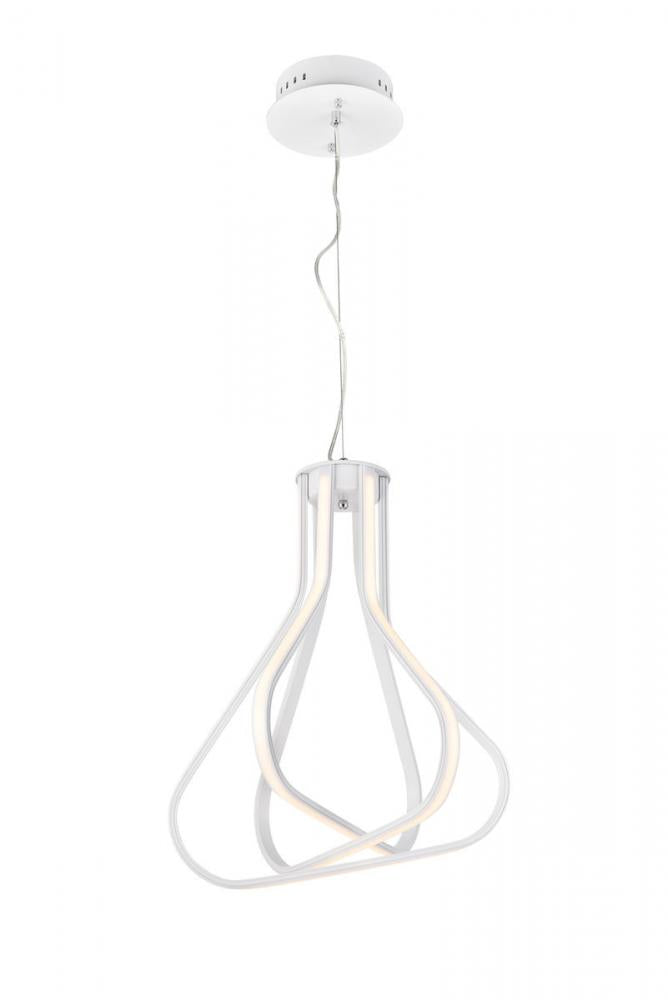 Elegant Lighting DAHLIA 5105D18WH Pendant Modern - White