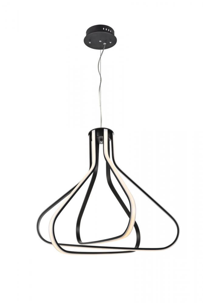 Elegant Lighting DAHLIA 5105D26BK Pendant Modern - Black