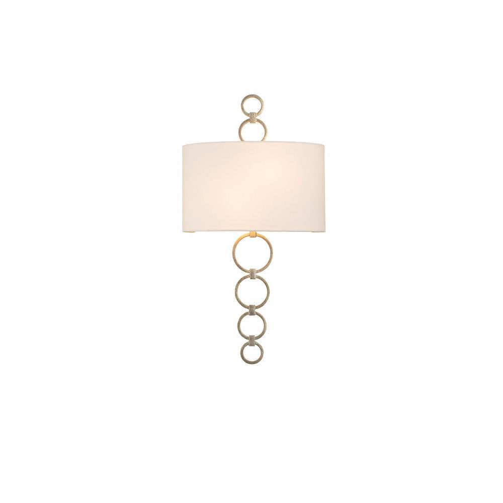 Carlyle 4 Inch Wall Sconce – Champagne Silver Leaf – 510620CSL