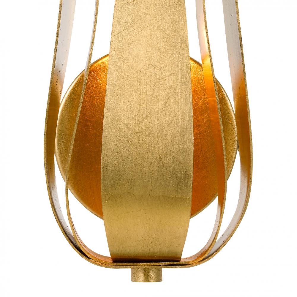 Crystorama BROCHE 511-GA Sconce Contemporary - Antique Gold