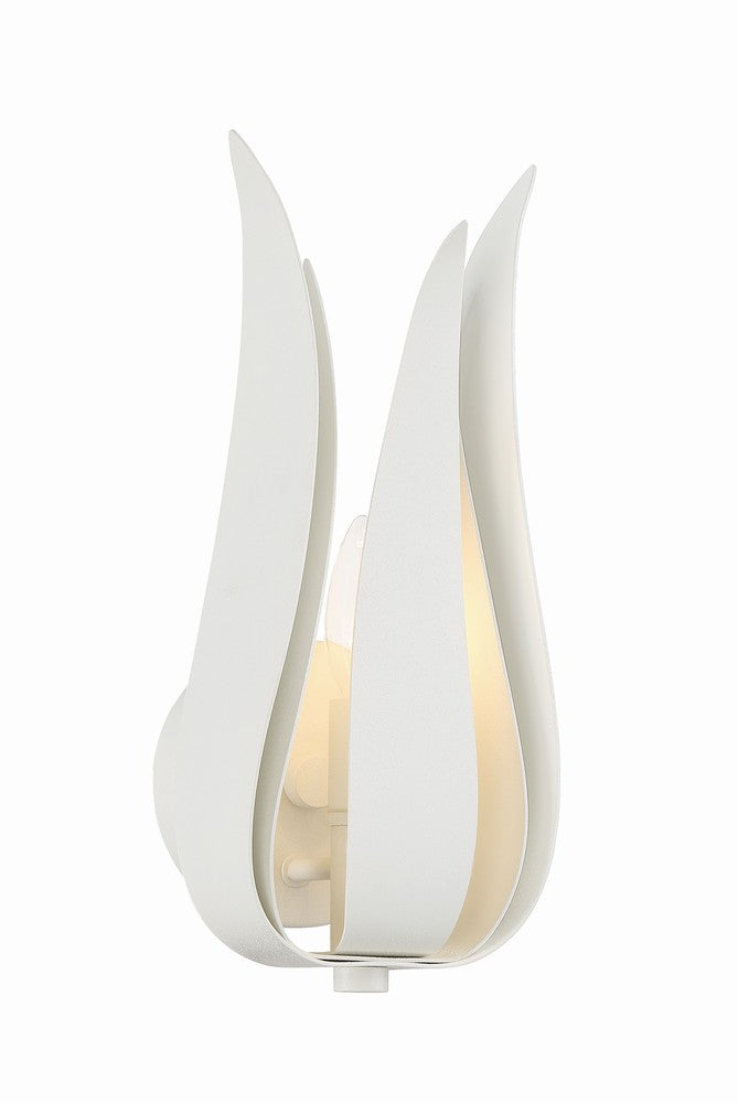 Crystorama BROCHE 511-MT Sconce Contemporary - Matte White