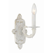 Crystorama Paris Market 5111-AW – 5 Inch – 1 Light – Sconce – Antique White – Dry Rated