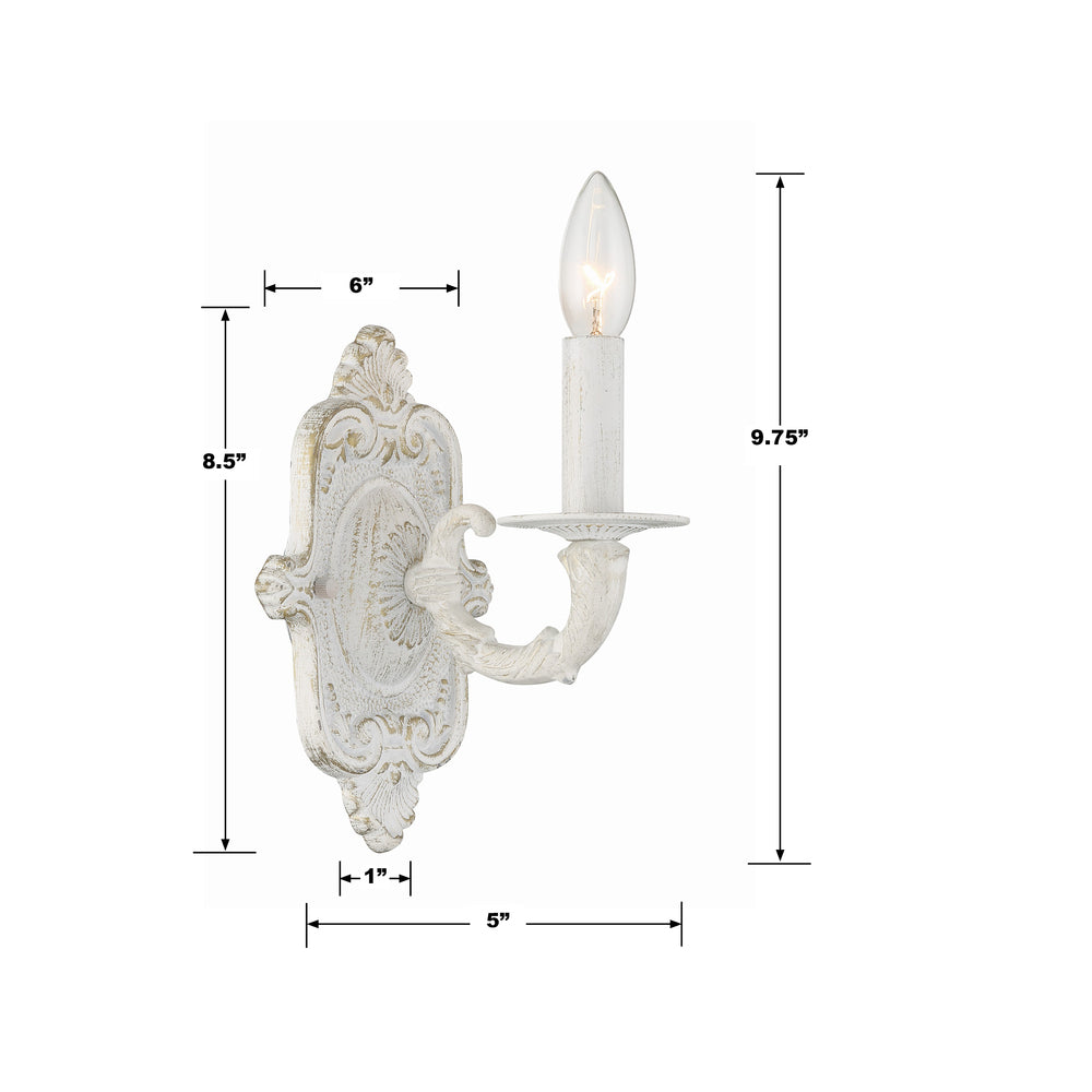 Crystorama PARIS MARKET 5111-AW Sconce Contemporary - Antique White