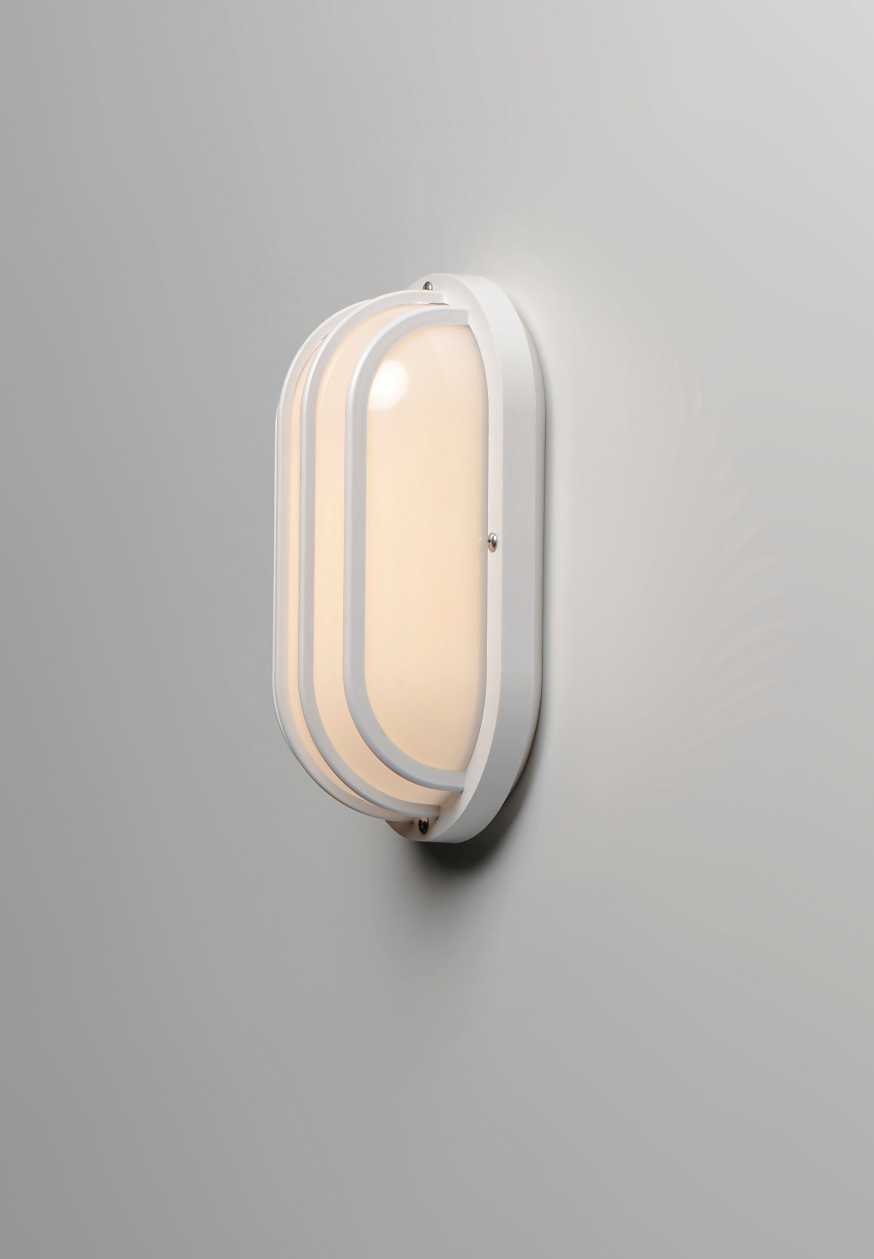 10 Inch Outdoor Wall Sconce – White