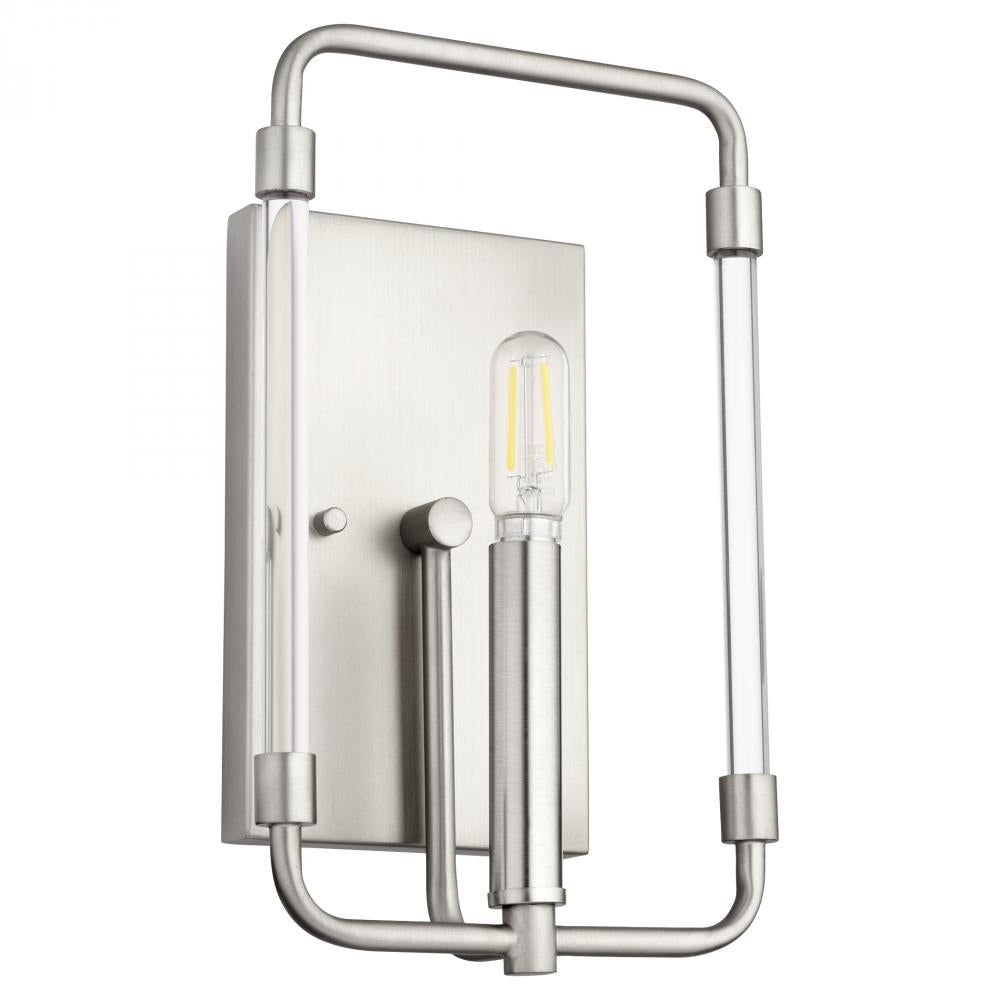 Quorum Lighting OPTIC 5114-1-65 Sconce Contemporary - Satin Nickel