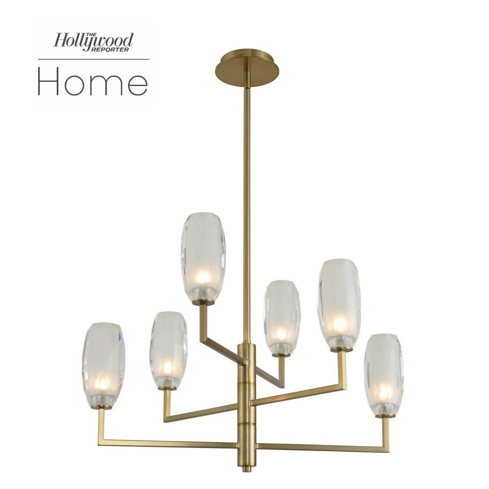 Kalco Lighting JUNE 511570WB Chandelier Casual - Winter Brass