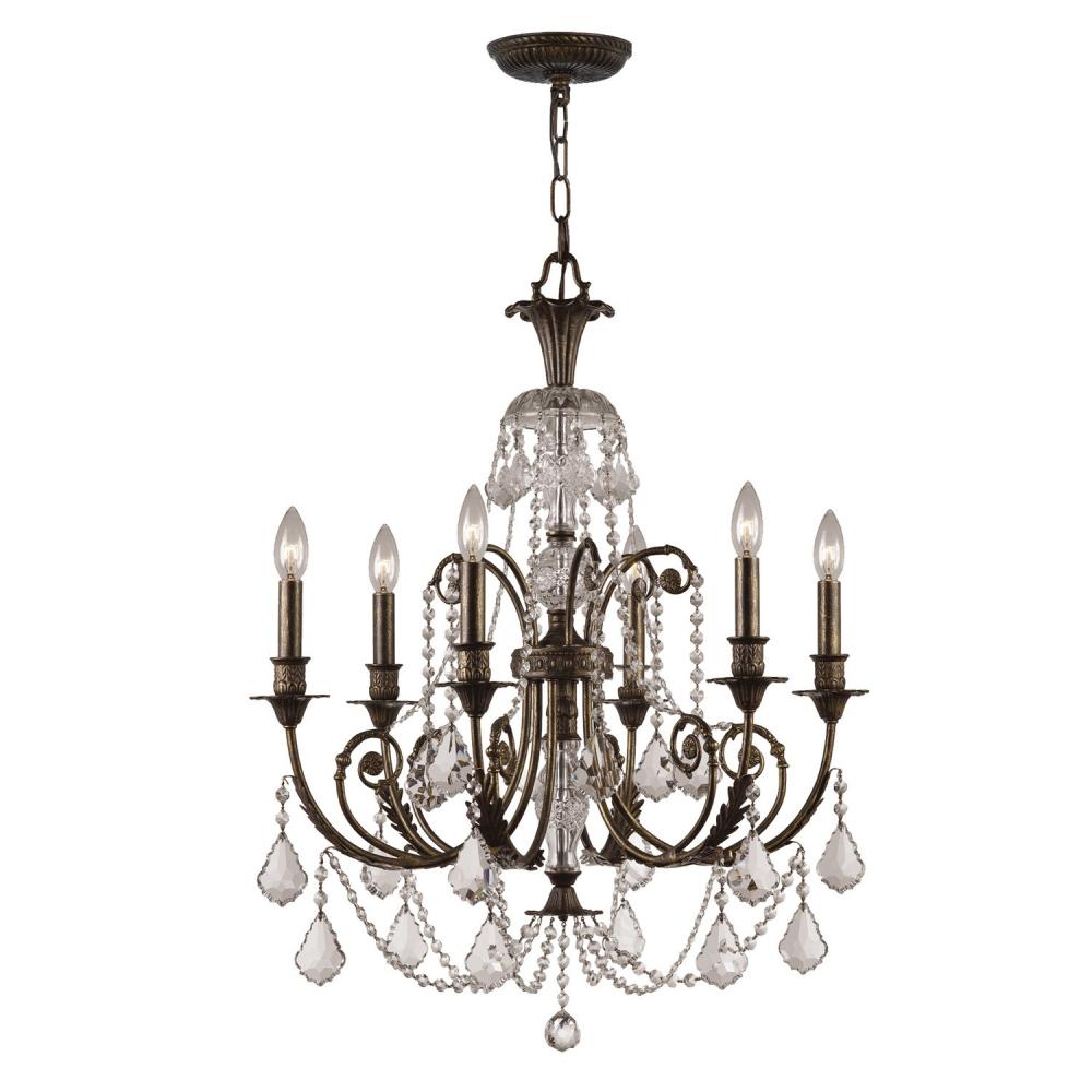 Crystorama REGIS 5116-EB-CL-MWP Chandelier Americana - English Bronze