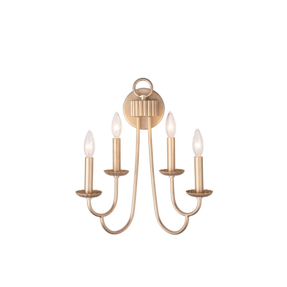 Kiera 8 Inch Wall Sconce – Modern Gold – 511721MG