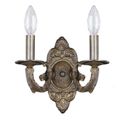 Crystorama Paris Market 5122-VB – 10 Inch – 2 Light – Sconce – Venetian Bronze – Dry Rated