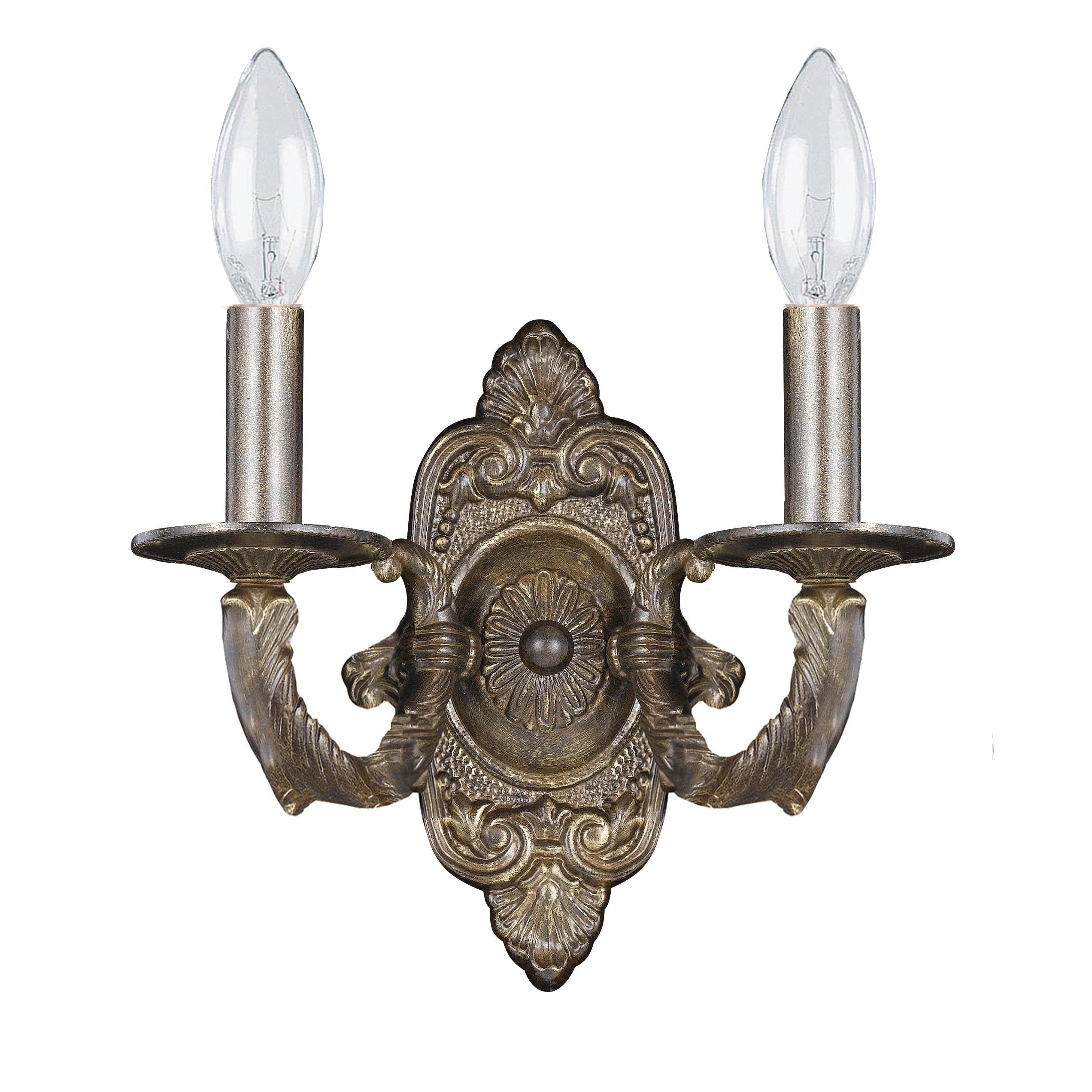 Crystorama Paris Market 5122-VB – 10 Inch – 2 Light – Sconce – Venetian Bronze – Dry Rated