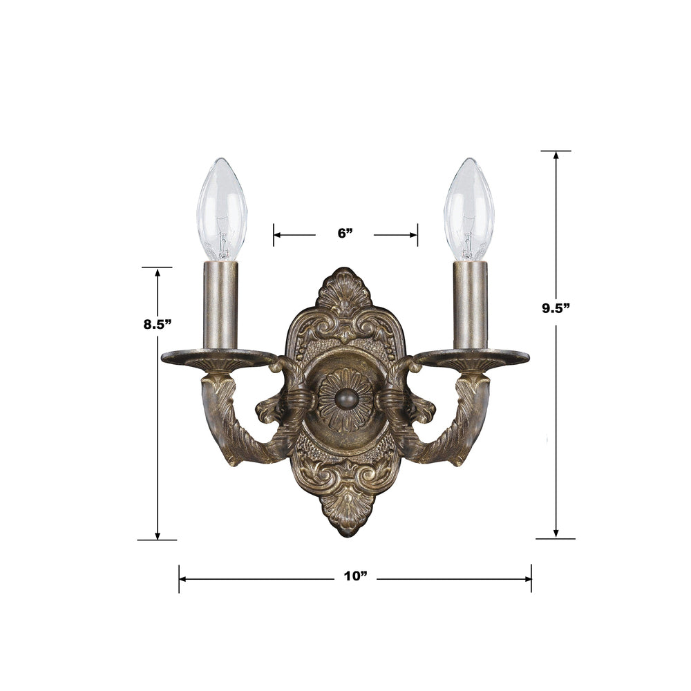 Crystorama PARIS MARKET 5122-VB Sconce Contemporary - Venetian Bronze