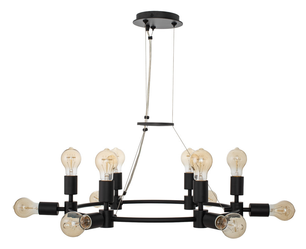 Kalco Lighting UNION 512371MB Chandelier Contemporary - Black