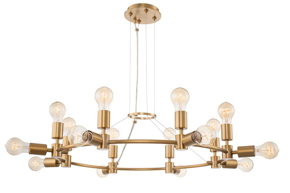 Kalco Lighting UNION 512372WB Chandelier Contemporary - Brass